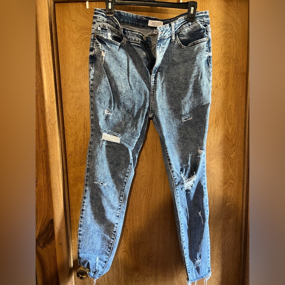 Judy blues, skinny and distressed.